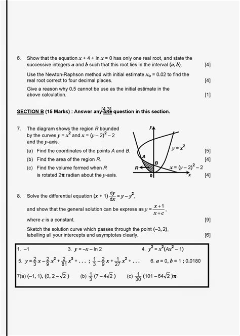 Note that you always specify. MATHS' LOVER: STPM TRIAL PAPERS for Mathematics T Term 2