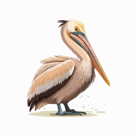 Premium Vector Vector Cute Pelican Cartoon Style