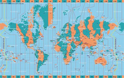 List Of Utc Time Offsets Wikipedia World Map Time Zones Printable