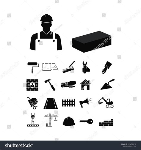 Architecture Icon Engineering Occupation Stock Vector Royalty Free
