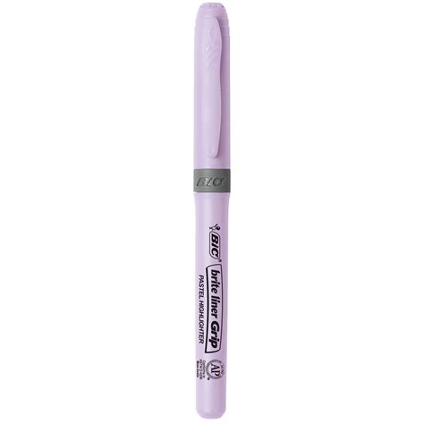 Bic Brite Liner Grip Pastel Highlighters Assorted Pastel Colours