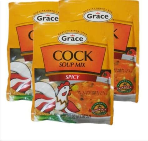 Jamaican Grace Cock Soup Mix Spicy 12 Packs X 1 76oz 50g Warm And Spicy Taste Ebay