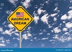 American dream sign stock image. Image of advert, direction - 148844795