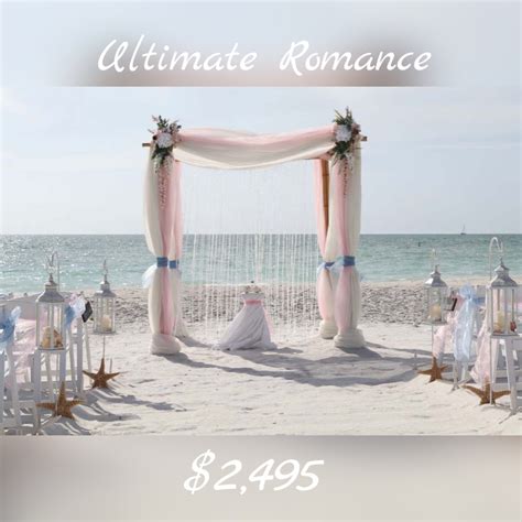 Ultimate Romance Florida Beach Wedding Package Suncoast Weddings