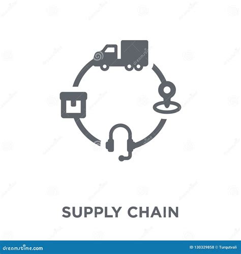Supply Chain Icon From Delivery And Logistic Collection Stock Vector
