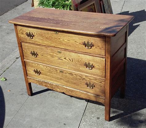 Uhuru Furniture And Collectibles Sold Reduced 3 Drawer Antique Oak