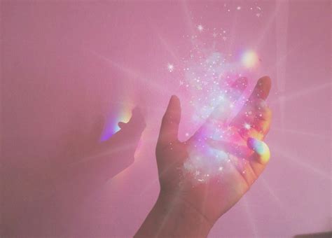 Aesthetic Rainbow Hand Magic Pink Image By Froze