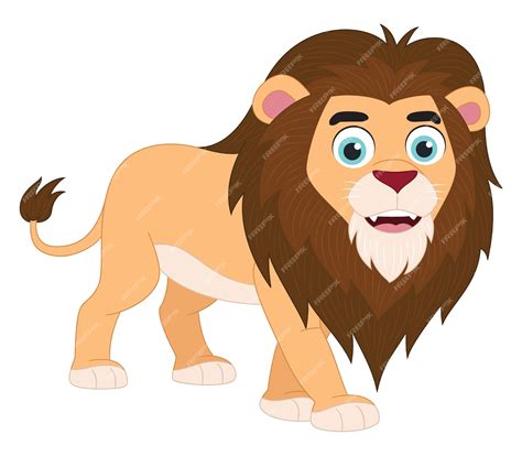 Premium Vector Illustration Of Cute Cartoon Lion