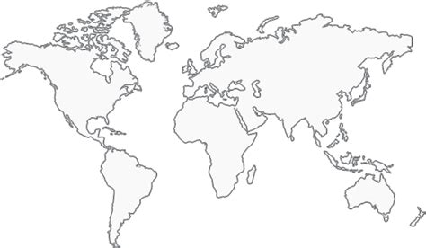 Blank World Map Printable Kids