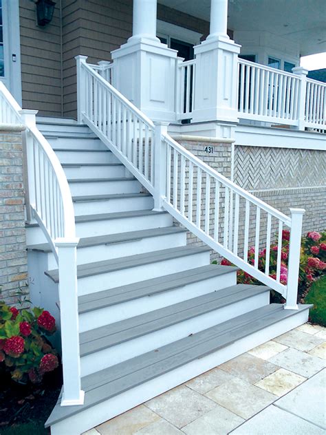 Installing a stair railing also offers an additional safety measure when using your staircase. Vinyl Railing Installation for Cape May County, NJ & Atlantic County, NJ | Vinyl Porch Railing ...