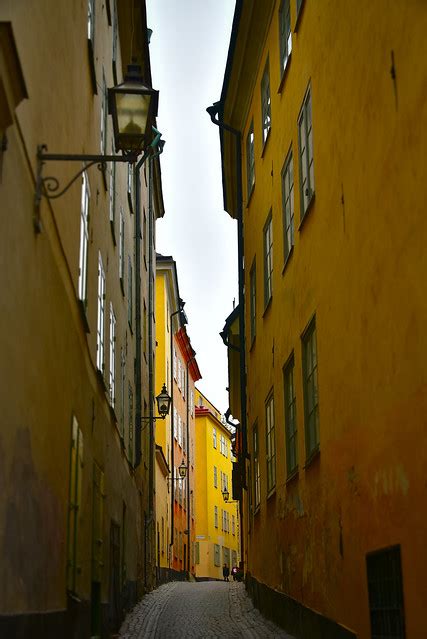 Back Alley In Old Town Gamla Stan Stockholm Sweden A Photo On