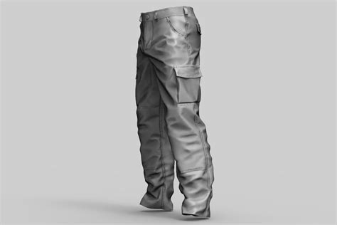 Cargo Pants 3d Model 19 Obj Ztl Free3d