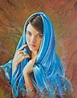 Cuadros, pinturas, oleos: Cuadros: Pintura de mujer al óleo
