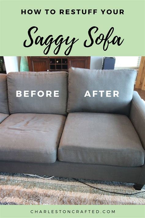 How To Stuff Sofa Cushions Give New Life To A Saggy Couch In Cushions On Sofa Diy