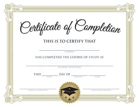 Graduation Certificate Template Word Diploma Printable Ideas Print Of