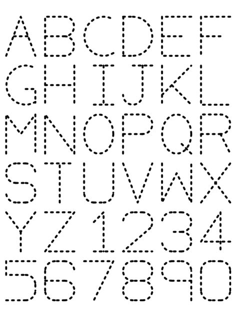 Free Printable Tracing Letters And Numbers Worksheets