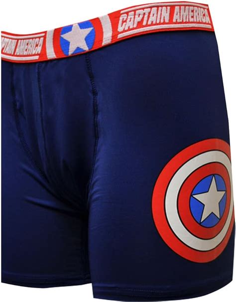 Captain America Boxer Briefs For Men Medium Blue Amazonca Clothing