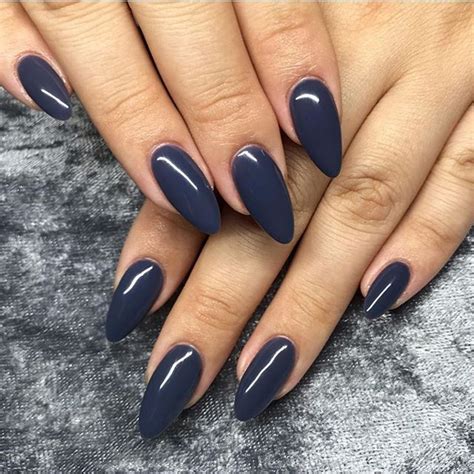 Elegant Navy Blue Nail Colors And Designs For A Super Elegant Look Blue Nails Pretty Nails