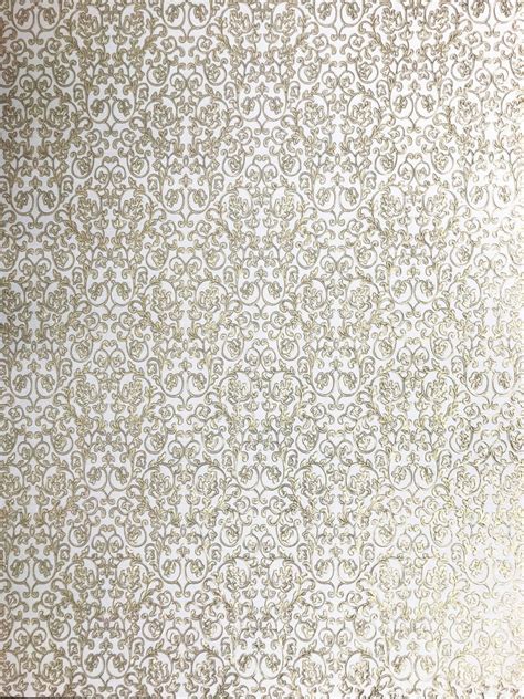 8536 10 White Gold Metallic Floral Wallpaper Wallcoveringsmart