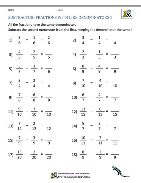 How to add fractions with unlike denominators with 3 fractions. Adding And Subtracting Fractions With Like Denominators And Whole Numbers Worksheets | Worksheets