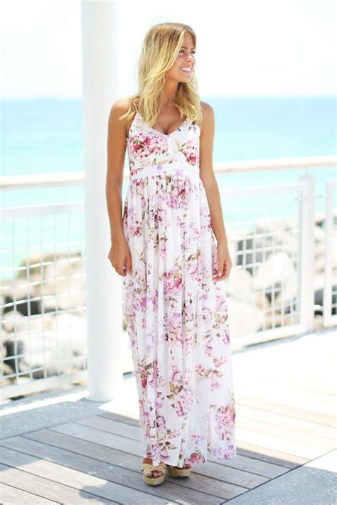 Ivory Floral Maxi Dress Saved By The Dress