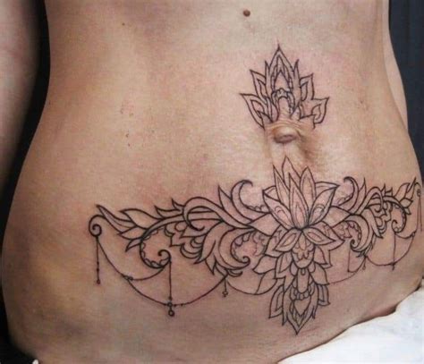Belly Button Tattoos Lower Belly Tattoos Stomach Tattoos Women Hip