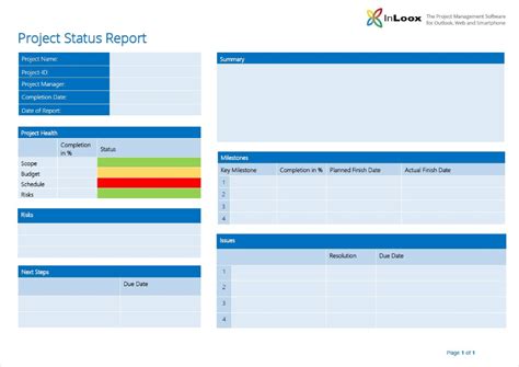 Whats The The Importance Of Project Status Reports Inloox With