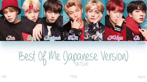 Best of me available on spotify and apple music. KAN BTS (방탄소년단) - Best Of Me (Japanese Version ...