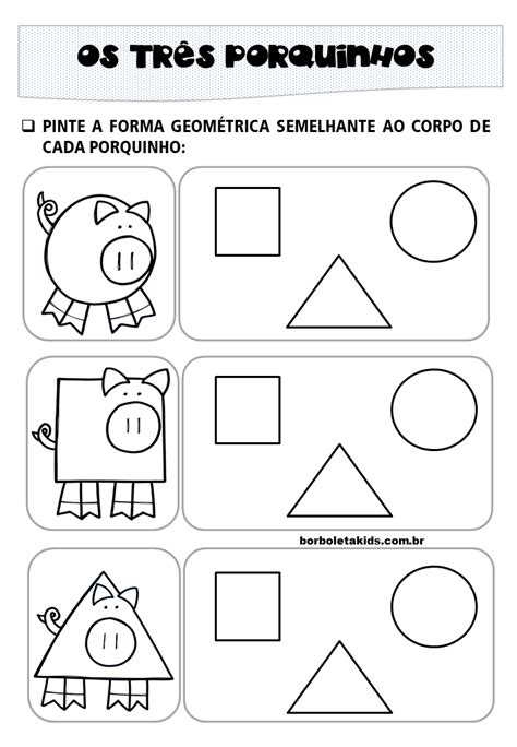 Atividades Com Formas Geométricas Para Educação Infantil