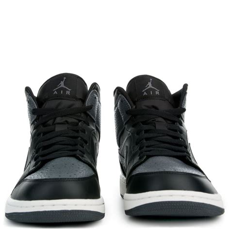 Nike air jordan 1 retro high og white. Air Jordan 1 Mid BLACK/DARK GREY/SUMMIT WHITE
