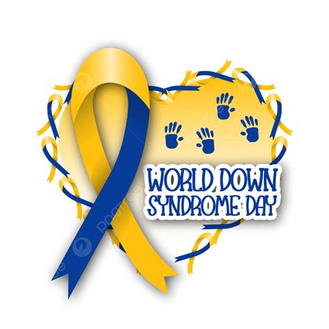 Gambar Hari Sindrom Down Dunia Dengan Busur Membentuk Hati Peduli