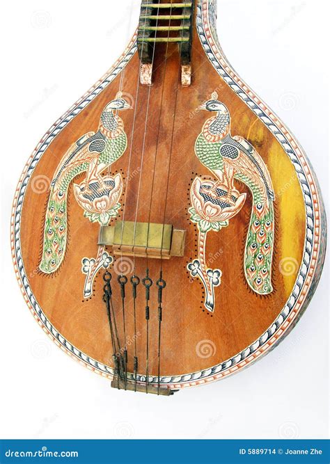 Antique Veena Indian Ethnic Music Stock Images Image 5889714