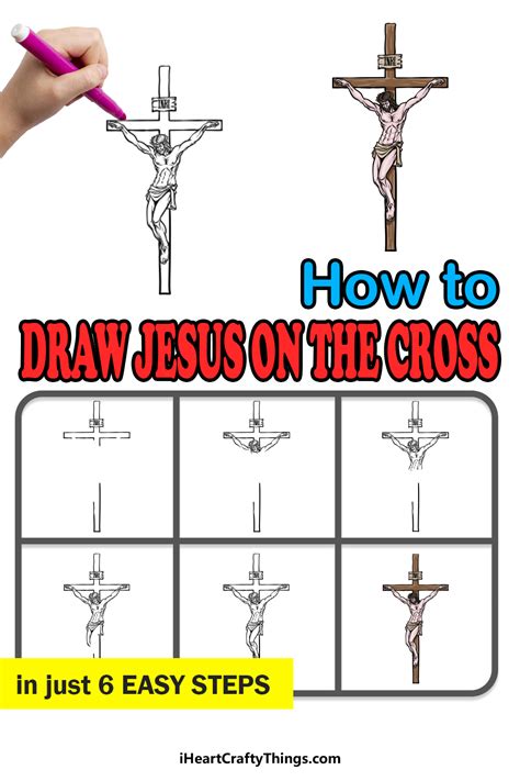 Drawing Jesus On The Cross How To Draw Jesus On The Cross Step By