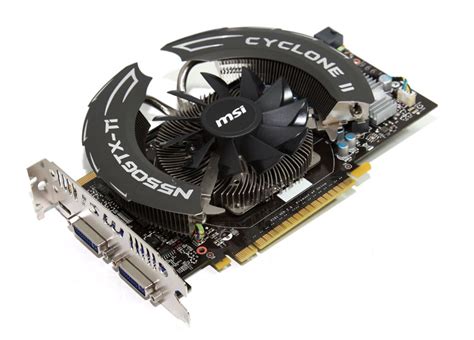 The first graph shows the relative performance of the videocard compared to the 10 other common videocards in terms of. GeForce GTX 550 Ti review MSI Cyclone II OC - Introduction