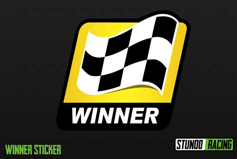 Winner Sticker Sprint Cup Stunod Racing