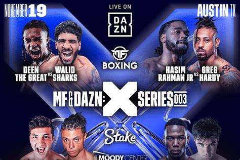 Misfits Boxing ‘hardy Vs Rahman Fight Card Dazn Lineup For Nov 19