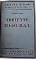 Adrienne Mesurat by Julien Green: Bon Couverture rigide (1927) Edition ...