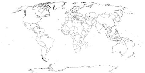 Blank World Map For Mappers