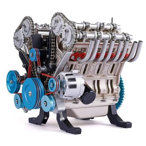 V8 Motor Model Kit 1 3 Volledige Aluminium Metalen Montage Diy Kit 500