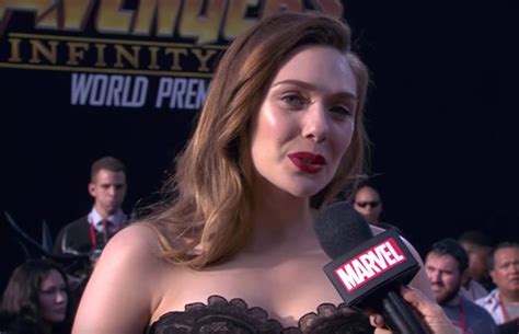 Avengers Infinity War Elizabeth Olsen Teases Scarlet Witch Plot
