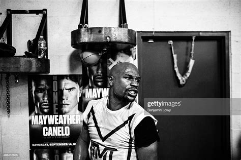 Floyd Mayweather Trains At His Gym On August 09 In Las Vegas Nevada