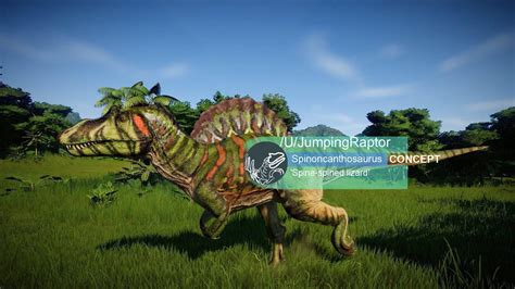 Spinoncanthosaurus Spine Spined Lizard Metriacanthosaurus Spinosaurus Hybrid Concept