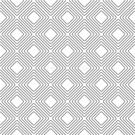 Seamless Light Gray Rhombus Geometric Vector Pattern Stock Illustration