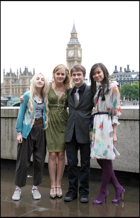 Photo Evanna Lynch Emma Watson Daniel Radcliffe Et Katie Leung à