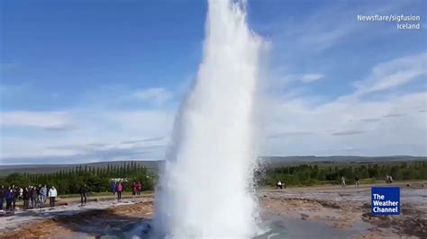 Iceland Geyser Videos From The Weather Channel