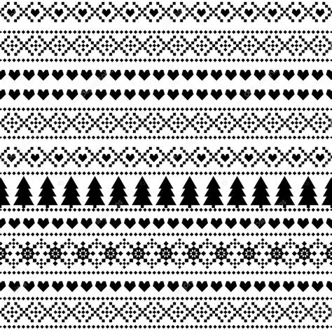 Eamless Christmas Pattern Card Scandinavian Sweater Style Simple