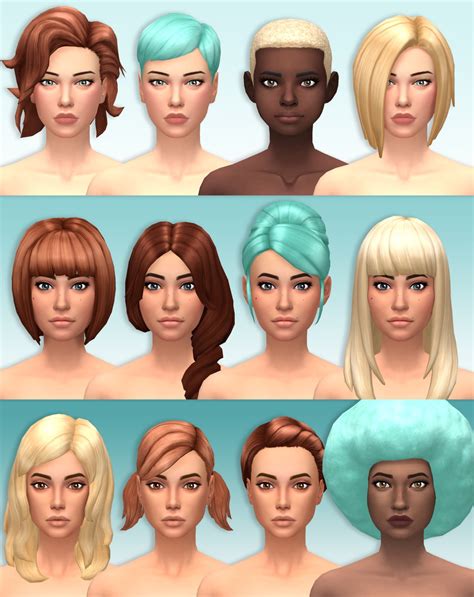 My Sims 4 Blog Female Hair Recolors By Lottidiezweite Vrogue