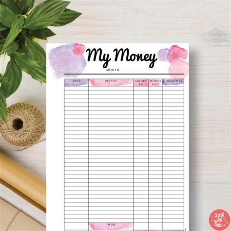 Money Planner Printable Includes A5 Instant Download Can Be