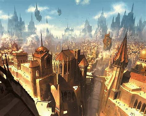 Hd Wallpaper Fantasy City Magic The Gathering Ravnica Mtg