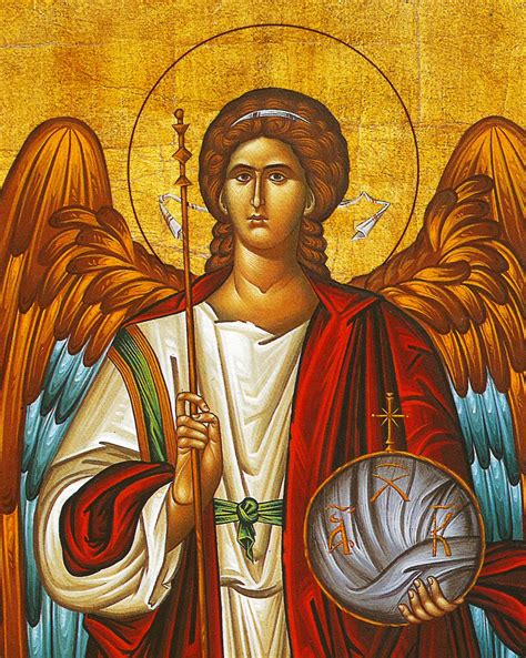 Archangel Michael Icon Handmade Greek Orthodox Icon Of St Etsy